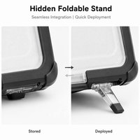 Étui rigide pour ordinateur portable avec béquille, housse semi-transparente pour ordinateur portable, étui de protection antichoc pour PC avec support pliable