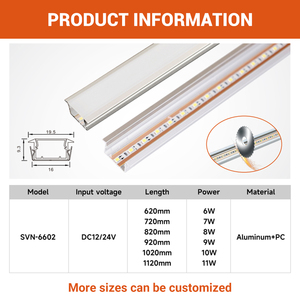 Luz LED Ultrafina de Bajo Voltaje (12V/24V) para Estantes de Supermercado, Gabinetes y Vitrinas, Encastrable y Conectable - Product Image 2