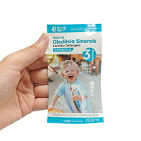 Étiquettes autocollantes personnalisées en PP imperméables pour bouteilles de lessive, forme oblongue, résistantes à l'huile, impression CMJN/Pantone pour emballage