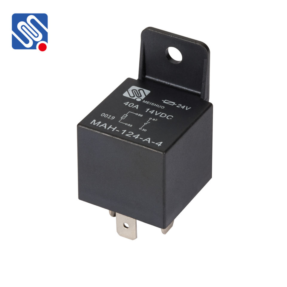 Meishuo MAH 12 Volt 60 Amp Automotive Smart Car Relay Set 12V to 14VDC 5Pin Changeover with Socket