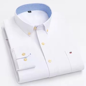 Chemises de Coton à Carreaux pour Hommes en Gros, 62 Couleurs, Tailles 38-47, Chemises Habillées Rayées, Col Rabattu, Coupe Droite, <span class=keywords><strong>Chemise</strong></span> Formelle - Product Image 4