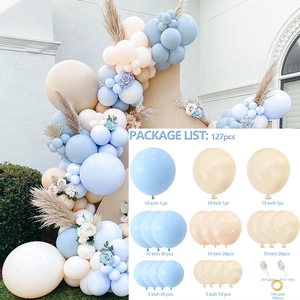 Kit d'<span class=keywords><strong>arche</strong></span> de guirlande de ballons en latex <span class=keywords><strong>bleu</strong></span> <span class=keywords><strong>pastel</strong></span> pour baptême de bébé, fête prénatale et décorations de fête d'anniversaire, <span class=keywords><strong>arche</strong></span> de fond pour garçon - Product Image 3
