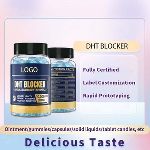 OEM/ODM DHT Blocks Block Block Gummies, Biotina, Apoya la Salud del Cabello y la Salud Masculina y Femenina, 60 unidades - Product Image 2