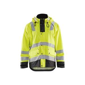 BLAKLADER - 430220033399XL Chaqueta de lluvia Hi-Vis Nivel 2 Amarillo/Negro-EAN 7330509570531 PROTECCIÓN PARA TODOS LOS TIEMPOS - Product Image 1