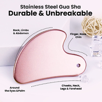 Ensemble de rouleaux de massage 2-en-1 en quartz rose et rouleau de glace pour le visage et les cernes