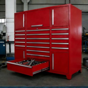 Nouvelle armoire <span class=keywords><strong>de</strong></span> rangement d'outils en acier robuste, 18 tiroirs, étanche, fermeture douce, établi <span class=keywords><strong>de</strong></span> garage moderne, équipement OEM, mobilier - Product Image 4