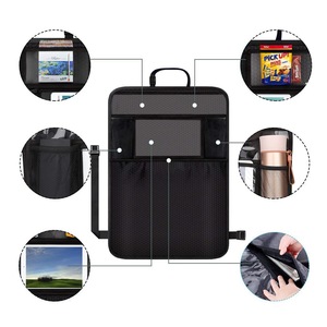 transparent window of the hanging bag multi-layer collection storage bag organizer Tablet Holder Auto Back Seat Storage Cover