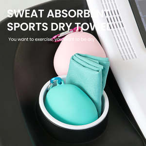 ผ้าขนหนูออกกำลังกายแบบพิมพ์ลายขายส่ง ซับเหงื่อ แห้งเร็ว รับทำโลโก้ สำหรับยิม โยคะ วิ่ง เดินป่า หลายสี หลายขนาด - Product Image 5