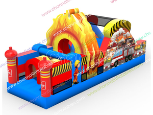 Parcours d'obstacles gonflable pour enfants, parcours d'obstacles gonflable <span class=keywords><strong>de</strong></span> couleur <span class=keywords><strong>pastel</strong></span> - Product Image 1