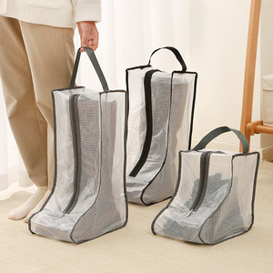 Transparent Shoe Storage <b>Bags</b> With Zippers Moisture Proof Reusable For Boot Dust Protection - Product Image 2