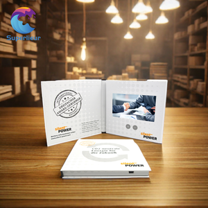 Superlieur Pantalla HD de 7 pulgadas Folleto de <span class=keywords><strong>video</strong></span> digital Pantalla de seda Impresión de troquelado para publicidad promocional Papel hecho - Product Image 3