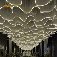 Guirlande de plafond 10M en voile ondulé avec lumières blanches pour décoration de mariage et événements de Noël