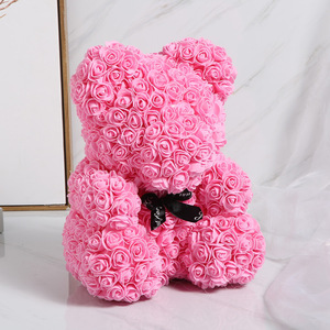 Orso di fiore decorativo artificiale di 60CM in schiuma gigante orso rosa per il <span class=keywords><strong>regalo</strong></span> di compleanno di <span class=keywords><strong>san</strong></span> <span class=keywords><strong>valentino</strong></span> delle donne - Product Image 4