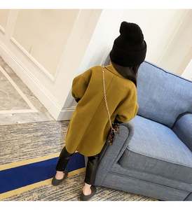 Abrigo de Gabardina de Color Sólido para Niños, Estilo Chino, con Estampado de Conejo, para Otoño - Product Image 5