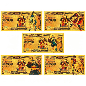 Set de Billetes Conmemorativos con Temática de Héroes de RPG Clásicos, Recubiertos en Oro de 24K, Resistentes al Agua, en PVC, para Juegos de Cartas, Arte, Regalo para Fans - Product Image 1