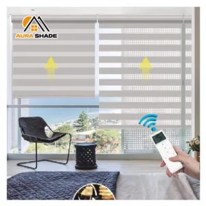 Kapalı çift katmanlı Zebra jaluzi nefes elektrikli modeli Zebra jaluzi tonları motorlu Zebra stor perde perde <span class=keywords><strong>Windows</strong></span> için - Product Image 1