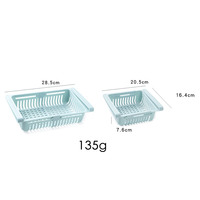 HYRI Mini pot de fleurs en plastique pour plantes succulentes, support de rangement réglable pour tiroir de réfrigérateur, égouttoir de lavage