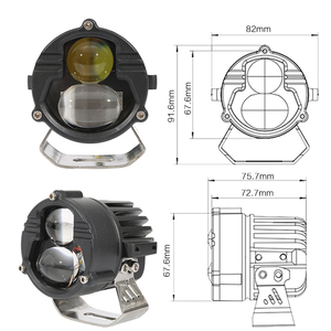 Đèn <span class=keywords><strong>Led</strong></span> Sương Mù Mini 80W U30 48 Đèn Lái Xe Điện Áp Cho Xe Máy Offroad - Product Image 6
