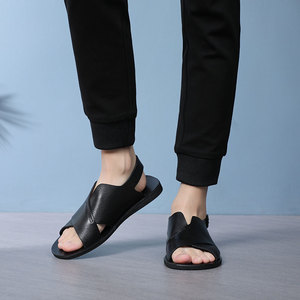 Men's Flip Flops Sandals Zoris Slippers Outdoor Walking Hiking <b>Beach</b> <b>Shoes</b> Sport Leather Low-top Flats Breathable Handmade - Product Image 1