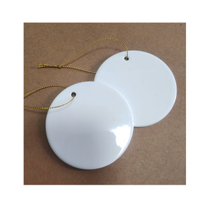 Ornamenti Natalizi Personalizzabili in Ceramica Rotondi <span class=keywords><strong>per</strong></span> Sublimazione, Decorazioni Natalizie Vendutissime - Product Image 6