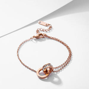 One-stop Sourcing Ladies Fashion Bracelet <b>Titanium</b> Steel <b>Chain</b> Bracelet China 1688 Yiwu Buying Agent - Product Image 2