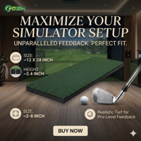 Tapis de golf multi-couches 3D pour entraînement de golf, tapis de frappe avec bandes d'insertion