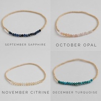 Bracelet en fer tressé fait main avec perles en pierre naturelle pour femme – Design minimaliste de luxe, délicat et élastique Woying
