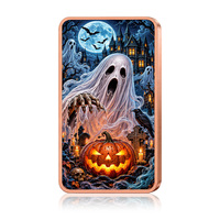 Barres de cuivre 999 de 1 oz, modèle Citrouille d'Halloween et Squelette de Gentleman, Barre commémorative, Barre de collection, Barre souvenir, Barre cadeau