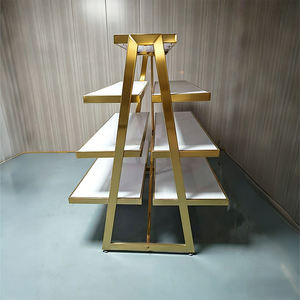 Estanterías Modernas para Exhibición de Accesorios de Ropa, Estructura de Acero Inoxidable, Estantes Blancos, Combinables con Maniquíes y Perchas, Configuración Completa para Tiendas - Product Image 4