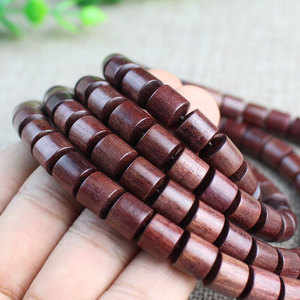 108 Bead Purple Heartwood Buddhist <b>Bracelet</b> Barrel Shape Women's Jewelry For Religious Ceremonies - Product Image 3