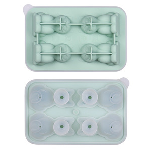 Bandeja de Hielo para Gatos de Fusión Lenta, 4 Compartimentos, Diseño 3D de Gatito para Bourbon y Whisky Escocés - Product Image 1