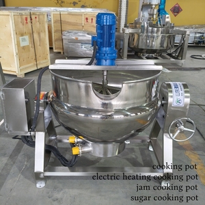 قدر طهي صناعي من الفولاذ المقاوم للصدأ متعدد الجهد مع خلاط وغطاء قابل للإمالة أوتوماتيكيًا لصنع مربى الفواكه والحساء - Product Image 3