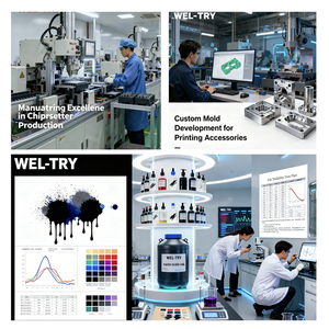 WEL-TRY pour <span class=keywords><strong>HP</strong></span> – Ensemble de 10 lingettes et grattoirs de <span class=keywords><strong>nettoyage</strong></span> de tête d'impression, effaceurs d'encre pour imprimantes <span class=keywords><strong>HP</strong></span> 451, 452, 476, 477, 576, 577, 586 A4 - Product Image 6