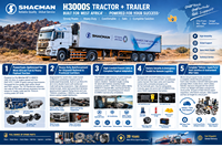 Nouveau camion cargo SHACMAN H3000S 4x2, moteur Weichai 300 CV, camion rigide 20T pour le transport de marchandises agricoles, marché d'Afrique de l'Ouest