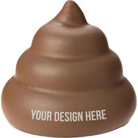 Balles anti-stress Poop Face personnalisables avec logo, en mousse souple, jouet sensoriel anti-anxiété, cadeau promotionnel, nouveauté à offrir