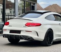 Diffuseur de pare-chocs arrière en fibre de carbone de haute qualité, ajustement parfait pour Mercedes-Benz Classe C W205 Style 2015-2021