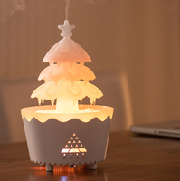 Nouveau diffuseur d'arômes ultrasonique en forme de sapin de Noël pour la maison, humidificateur de bureau, diffuseur de brume à gouttelettes de pluie