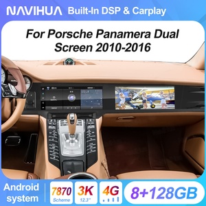 Radio para Auto Android con Pantalla Doble Navihua, Pantalla de Entretenimiento para Copiloto, para Porsche Panamera 2010-2016, Navegación GPS, Audio RHD/LHD - Product Image 4