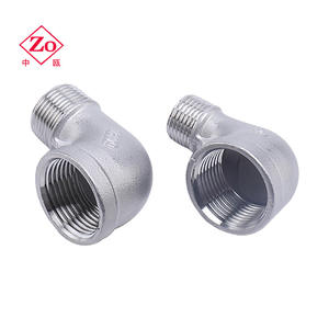 Raccords de tuyauterie en acier inoxydable 304, coudes filetés mâles et femelles, réducteurs à 90 degrés pour conduites et raccords - Product Image 2