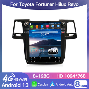 HFMidia Autoradio 12,1 pouces avec écran vertical, lecteur multimédia vidéo Bluetooth pour Toyota Fortuner 2008-2015, CarPlay sans fil, lecteurs auto - Product Image 2