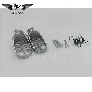 YHMOTO Rear <b>Footrests</b> Fussrasten for Yamaha PW50 PW80 TW200 Motorcycle Passenger Pedal Rear Foot Set - Product Image 3