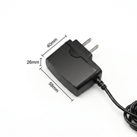 Adaptateur secteur 5V 1A AC DC 5W avec prise EU certifié CE FCC pour bande LED, CCTV, routeur