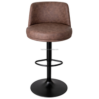 Tabourets de bar pour îlot de cuisine avec dossier, chaises de bar modernes, sièges de comptoir réglables