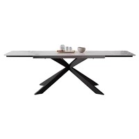 Ensemble de meubles de salle à manger Table à manger italienne coulissante en travertin extensible et transformable pour 4 6 8 places