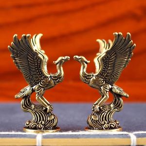 Vintage Brass <b>Bird</b> Figurine Metal Alloy Crafts Mythical Eagle Ornament for Collectible and Home Decor - Product Image 2