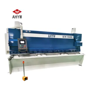 YWGS 13X4000 CNC Steel Cutting Machine with DAC360T Heavy Duty Cutting guillotine shearing Machine