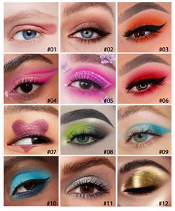 Ensemble de crayons à paupières 12 pièces, imperméables, crémeux, tons arc-en-ciel <span class=keywords><strong>terre</strong></span>, HANDAIYAN avec <span class=keywords><strong>taille</strong></span>-<span class=keywords><strong>crayon</strong></span>, gel à paupières coloré - Product Image 5