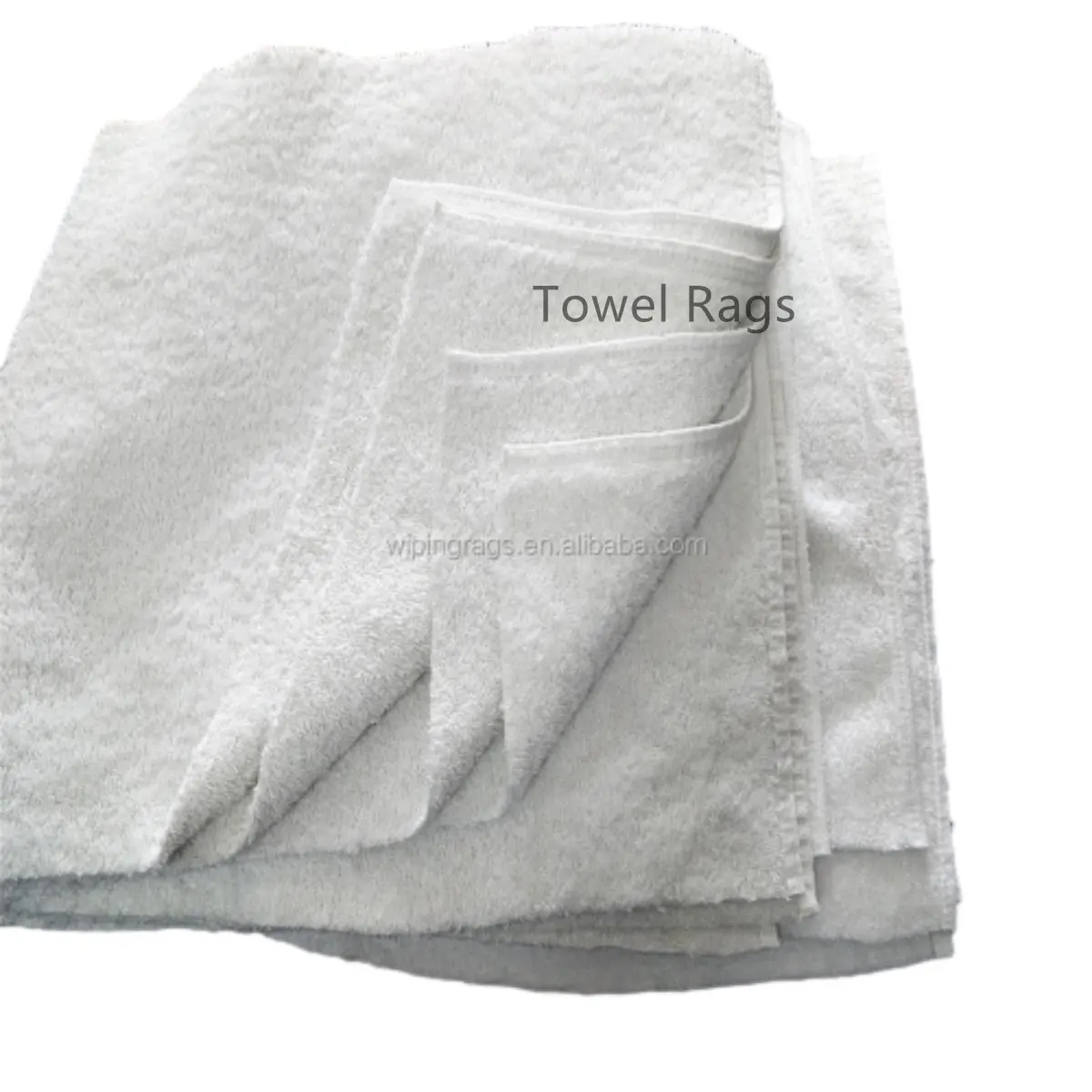 Vendita calda spugna bianca stracci per la pulizia di stracci usati industriali stracci di cotone misto asciugamano stracci