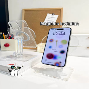 Soporte Magnético para Teléfono en Forma de Corazón, Multifuncional, Ajustable, de Acrílico Transparente, para Escritorio - Product Image 4