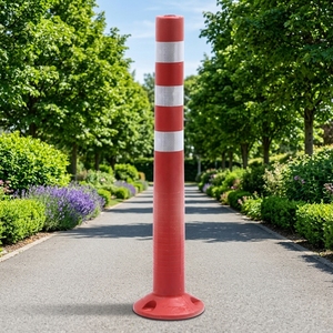 Poste de Advertencia Naranja, Poste Delimitador de TPU y PU, Reflectores, Barrera de Seguridad Vial, Bolardo - Product Image 1